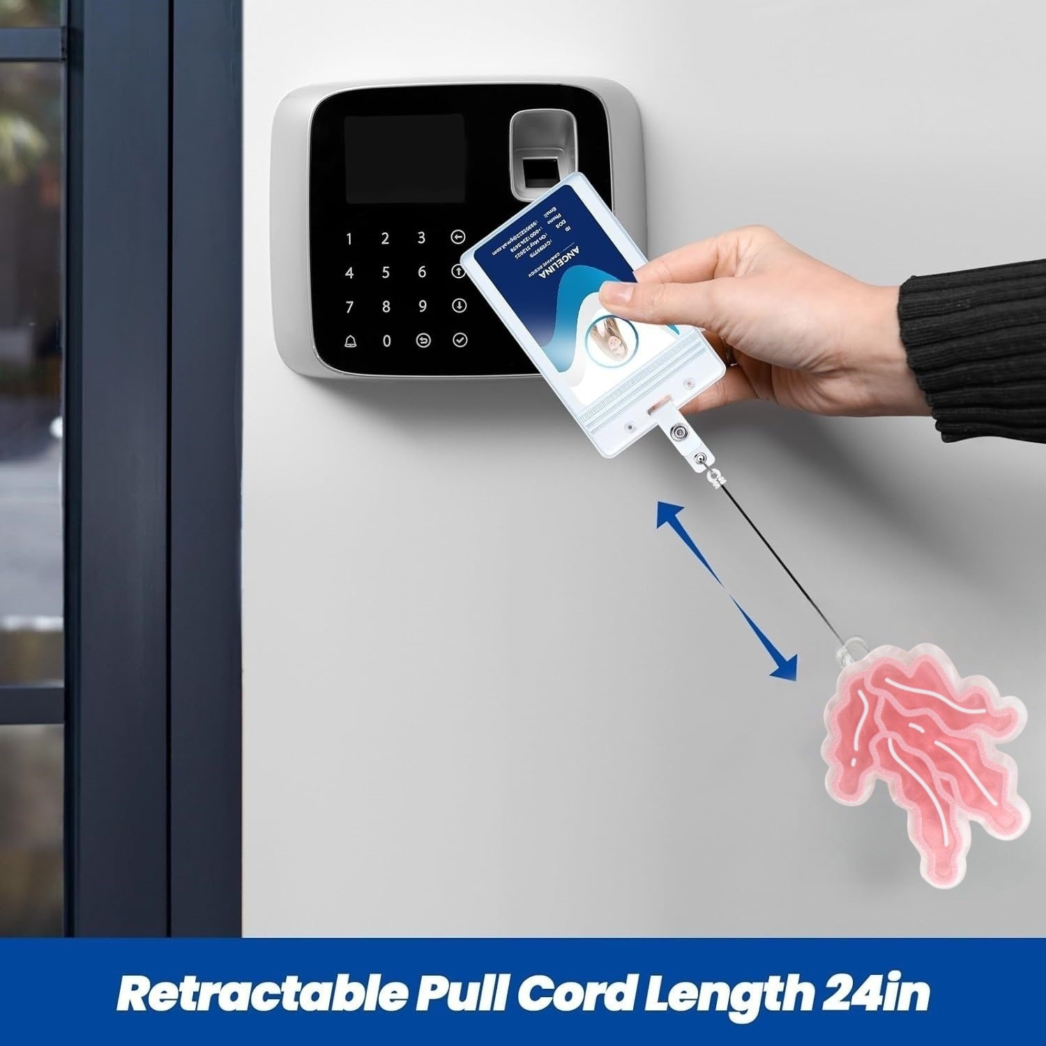 Wholesale Colorful marine animal creative retractable badge clip keychain